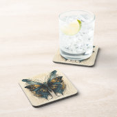 Art Deco vlinder coaster set Bier Onderzetter (Rechterzijde)