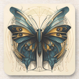 Art Deco vlinder coaster set Bier Onderzetter