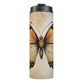 Art Deco Vlinder Tumbler Thermosbeker