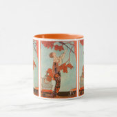 Art Deco, Vluchtige vogel van George Barbier Mok (Midden)