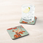  Art Deco, Vluchtige vogel van George Barbier Onderzetter (Rechterzijde)