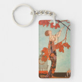  Art Deco, Vluchtige vogel van George Barbier Sleutelhanger (Voorkant)