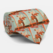  Art Deco, Vluchtige vogel van George Barbier Stropdas (Opgerold)