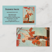 Art Deco, Vluchtige vogel van George Barbier Visitekaartje (Voorkant / Achterkant)