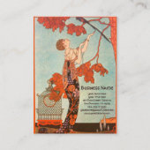  Art Deco, Vluchtige vogel van George Barbier Visitekaartje (Voorkant)