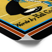 Art Deco "Voetlosse" vel muziek 12 x 16 Poster (Hoek)