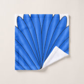 Art Deco voor ontwerp diep blauw Bad Handdoek (Wasdoekje)