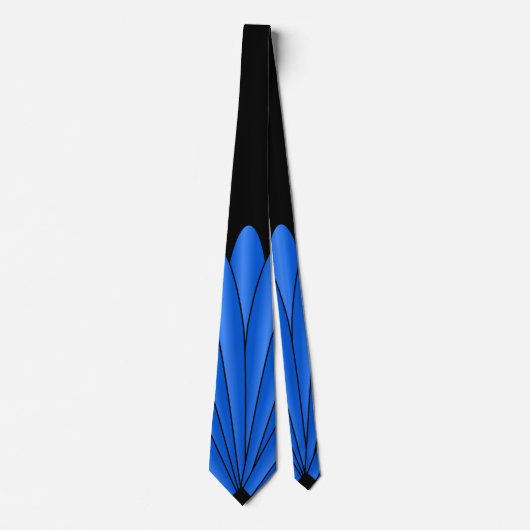 Art Deco voor ontwerp diep blauw Stropdas (Voorkant)
