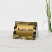 Art Deco Vouw Dank U Kaart (Voorkant)