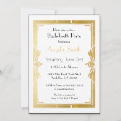 Art Deco Vrijgezellenfeest Bachelorette Party 1920 Kaart (Voorkant)