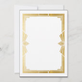 Art Deco Vrijgezellenfeest Bachelorette Party 1920 Kaart (Achterkant)