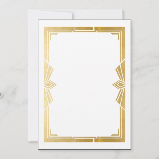 Art Deco Vrijgezellenfeest Bachelorette Party 1920 Kaart (Achterkant)