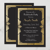 Art Deco Vrijgezellenfeest Bachelorette Party Gats Kaart (Voorkant / Achterkant)