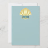 Art Deco Vrijgezellenfeest Elegant Gold Turquoise Kaart (Achterkant)