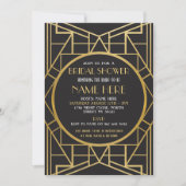 Art Deco Vrijgezellenfeest Gatsby Party uit 1920 Kaart (Voorkant)