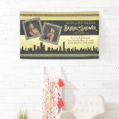 Art Deco Vrijgezellenfeest Gold Uw foto's zijn wel Spandoek (Insitu)