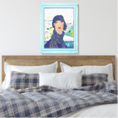 Art Deco Vrouw Atleet Canvas Afdruk (Insitu (Slaapkamer))