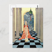 Art Deco vrouw Briefkaart (Voorkant / Achterkant)