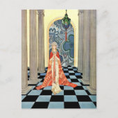 Art Deco  vrouw Briefkaart (Voorkant)