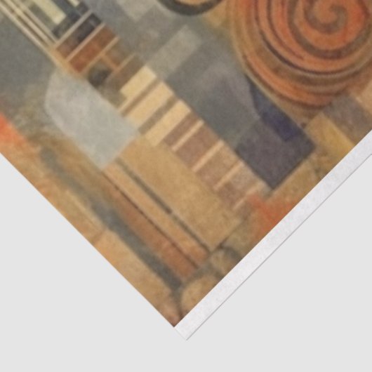 Art Deco Vrouw Decoupage Tissuepapier (Detail)