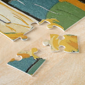 art deco-vrouw die zich richt op de bank, Chompre Legpuzzel (Zijkant)