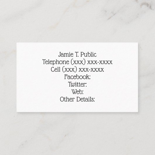  Art Deco Vrouw Dragen Pet Handschoenen RL Visitekaartje (Achterkant)