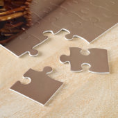Art Deco vrouw in oranje Legpuzzel (Zijkant)