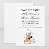  Art Deco-vrouw met bloemen die Pet C dragen Kaart (Voorkant / Achterkant)