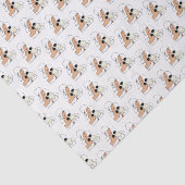 Art Deco-vrouw met bloemen die Pet C dragen Tissuepapier (Detail)