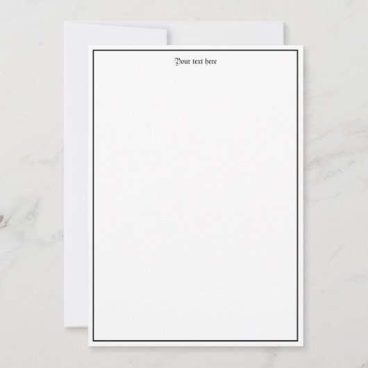  art deco vrouw met een vlinder kaart (Achterkant)