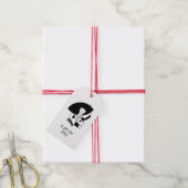 Art Deco Vrouw Met Grote Hoed Handschoenen RL Cadeaulabel (Met Touw)