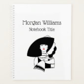Art Deco vrouw met grote hoed handschoenen RL Planner (Voorkant)