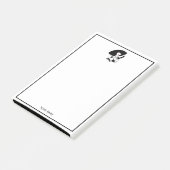 Art Deco vrouw met grote hoed handschoenen RL Post-it® Notes (Schuin)