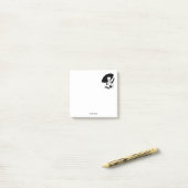 Art Deco vrouw met grote hoed handschoenen RL Post-it® Notes (Op bureau)