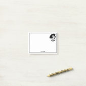 Art Deco vrouw met grote hoed handschoenen RL Post-it® Notes (Op bureau)