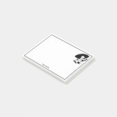 Art Deco vrouw met grote hoed handschoenen RL Post-it® Notes (Schuin)