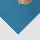 Art Deco Vrouw Strand Kunstwerk Tissuepapier (Detail)