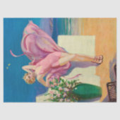  Art Deco / Vrouw Vrouwen Decoupage Tissuepapier (Voorkant)