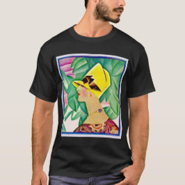 Art deco vrouwenportret t-shirt