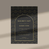 Art Deco Vuurwerk Goud Boho Lijst Bachelorette Kaart