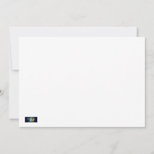 Art Deco Vuurwerk Uitnodiging Nieuwjaar (Achterkant)