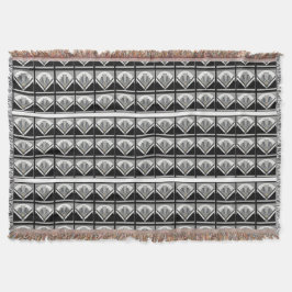 Art Deco waaier deken worp