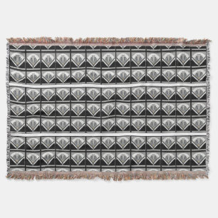 Art Deco waaier deken worp