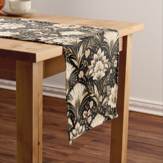 Art Deco waaier stijl bloempatroon Korte Tafelloper