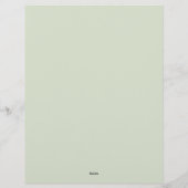 Art Deco-waaierframe op groen briefpapier Briefhoofd (Achterkant)