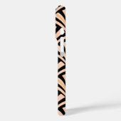 Art Deco waaierpatroon - perzik op zwart Case-Mate iPhone Case (Achterkant / Links)