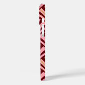 Art Deco waaierpatroon - roze en maroon Case-Mate iPhone Case (Achterkant / Links)