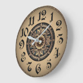 Art Deco Wall Clock Grote Klok (Hoek)