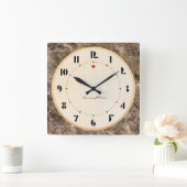 Art Deco Wall Clock Vierkante Klok (Huis)