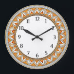 Art Deco Wall Grote Klok<br><div class="desc">Great clock design. You will love it like others. Be free to use this design for other product you like or to customize and add your text. Follow me for more. Thank you. Have a nice day.</div>
